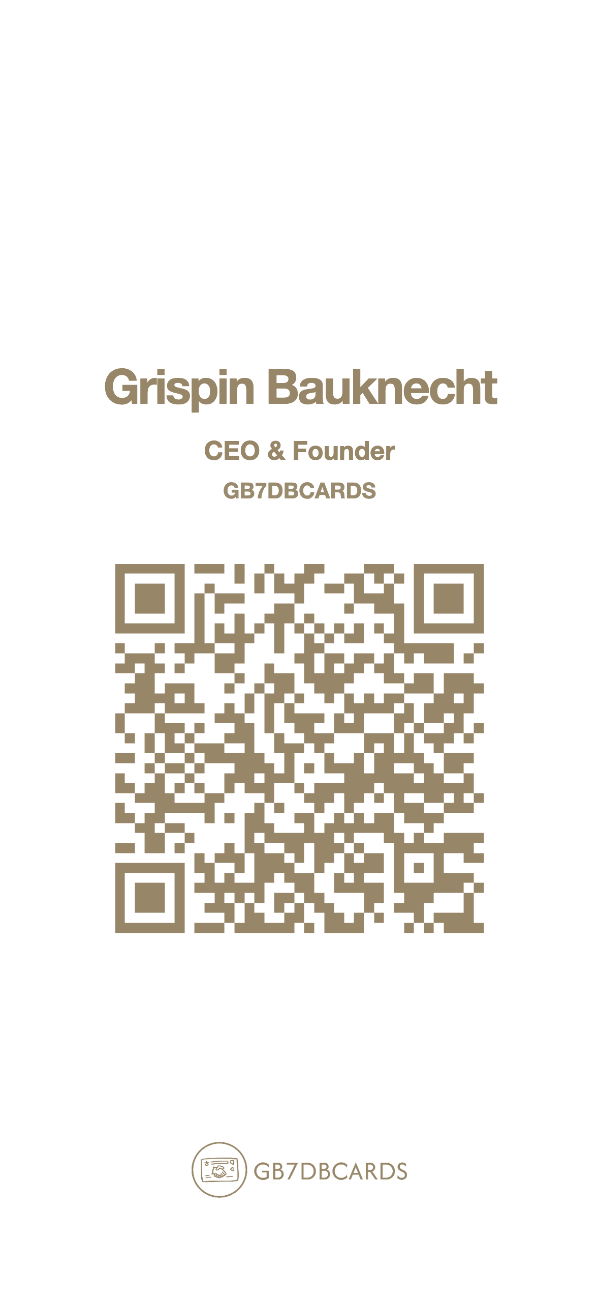 GB7 DBCards Digital Business Card Example